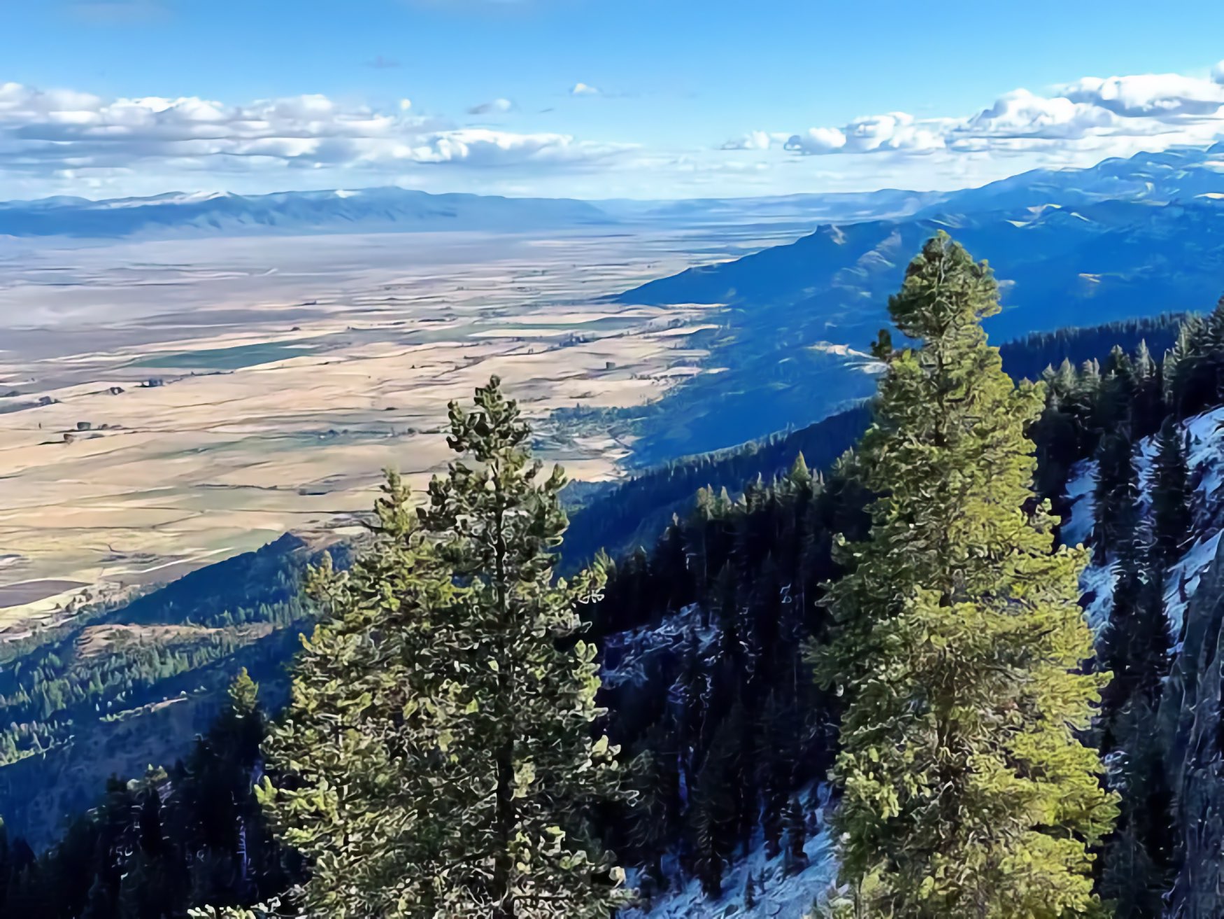 View of Surprise Valley from the Warner Mountains, Modoc National Forest